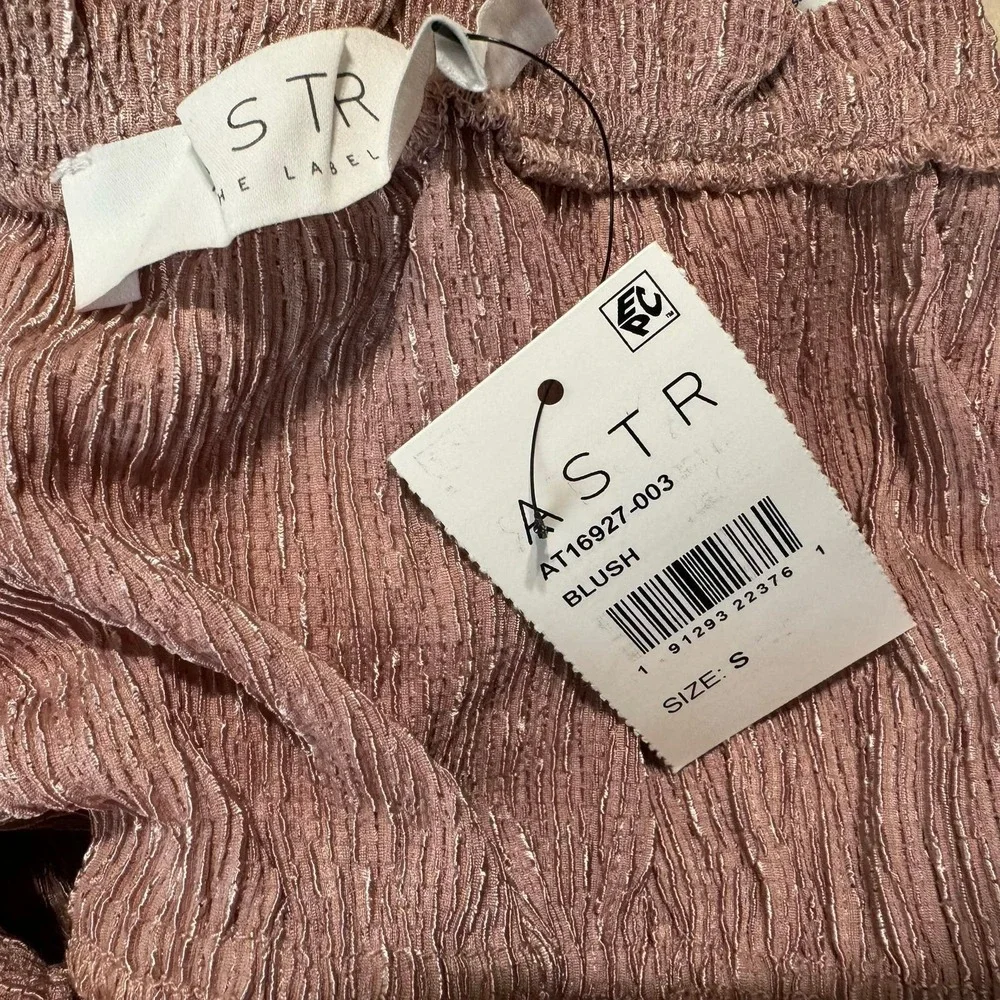 NWT Revolve x ASTR the Label Cinched Milkmaid Coquette Fairy Top Pink Small